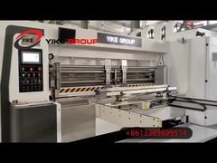 فدربرد اتوماتیک لوله لبه چهار رنگ چاپگر فلیکسو ماشین بسته بندی برای جعبه های کارتن معمولی