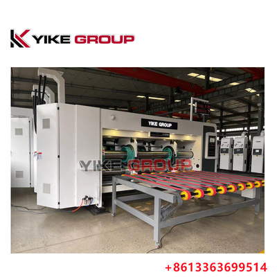 YK-1224 چاپگر با سرعت بالا دستگاه برش میله ای با استاکر برای ساخت جعبه کارتن