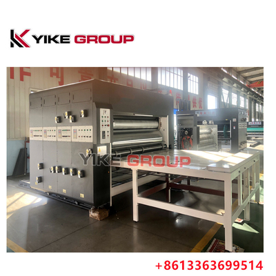 1400x2400mm اتوماتیک فیدر زنجیره ای فیدر 2 رنگ چاپگر Slotter ماشین از YIKE گروه