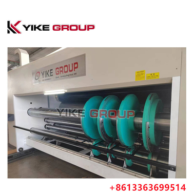 زنجیره تغذیه 2 رنگ چاپگر Slotter Die Cutter ماشین جعبه کارتون ماشین ساخت