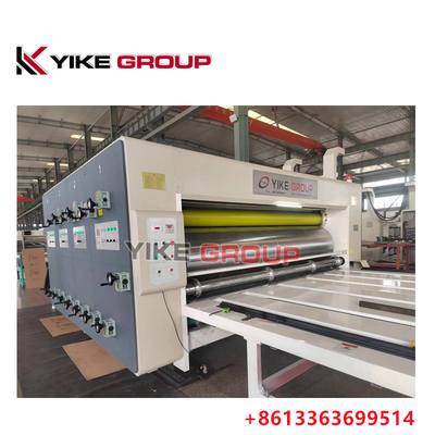 زنجیره تغذیه 2 رنگ چاپگر Slotter Die Cutter ماشین جعبه کارتون ماشین ساخت