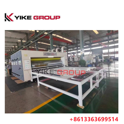 زنجیره تغذیه 2 رنگ چاپگر Slotter Die Cutter ماشین جعبه کارتون ماشین ساخت