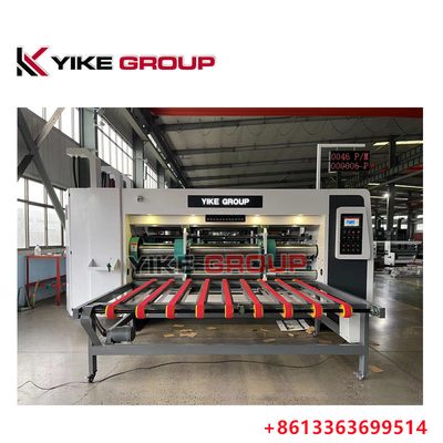 YK-1224 چاپگر با سرعت بالا دستگاه برش میله ای با استاکر برای ساخت جعبه کارتن