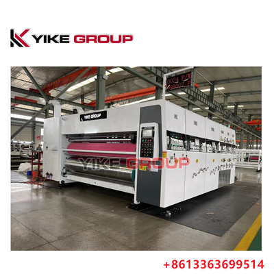 YK-1224 چاپگر با سرعت بالا دستگاه برش میله ای با استاکر برای ساخت جعبه کارتن