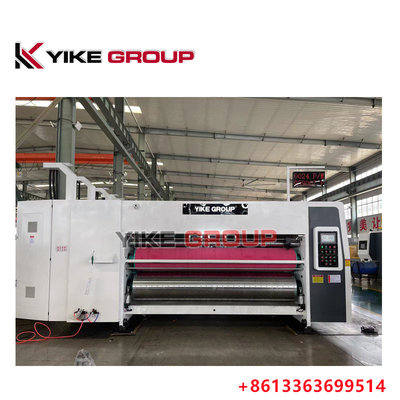 YK-1224 150 پی سی / دقیقه 4 رنگ پرینتر Flexo Slotter ماشین کارتون جعبه ساخت ماشین