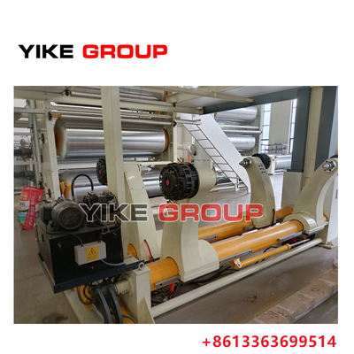 کار گسترده 2500 MM رول آسیاب هیدرولیک ایستاده برای خط تولید کارتونی موج دار با سرعت بالا